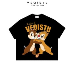 Áo thun BOXY Local Brand VEQISTU "SÓC CHIP DALE" Áo Thun Boxy Form Rộng Unisex 250Gsm Cotton 2