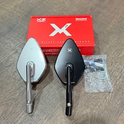 Kính Hậu X1R XM04 Chính Hãng Gắn Xe Máy Universal Winner Exciter Vario Vision SH Wave Màu Đen Bạc CNC 4