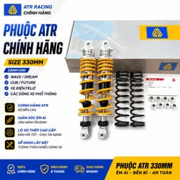 Phuộc ATR Chính Hãng 330mm Cho Wave Dream Cub Future Xe Điện Feliz Giảm Xóc Êm Bền Cao Cấp 1