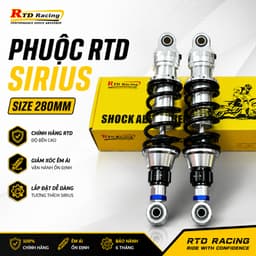 Phuộc Sau RTD 280mm Cho Yamaha Sirius Jupiter & Xe Điện Giảm Xóc Cao Cấp Dễ Lắp Đặt 1
