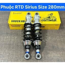 Phuộc Sau RTD 280mm Cho Yamaha Sirius Jupiter & Xe Điện Giảm Xóc Cao Cấp Dễ Lắp Đặt 4