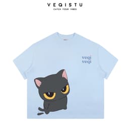 Áo Thun Local Brand VEQISTU " TWIN CATS ", Áo Thun Boxy Form Rộng Unisex 250Gsm 100% CottonMÔ TẢ SẢN PHẨM ÁO THUN LOCAL 6