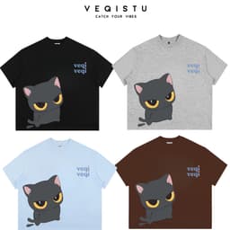 Áo Thun Local Brand VEQISTU " TWIN CATS ", Áo Thun Boxy Form Rộng Unisex 250Gsm 100% CottonMÔ TẢ SẢN PHẨM ÁO THUN LOCAL 1
