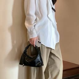 CHSK - Đeo 2 Kiểu - Túi Kẹp Nách Hobo Form Basic Da Nhám 9