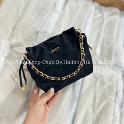 BST NEW - Túi Chio Miệng Rút Chần Trám Có Kèm Quai Đeo Chéo 5