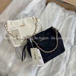 BST NEW - Túi Chio Miệng Rút Chần Trám Có Kèm Quai Đeo Chéo 9