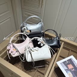 Túi Đeo Chéo Quai Vòm Nơ Hông Kèm Charm Ngựa size 20 1