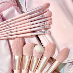 Bộ Cọ Trang Điểm Celin 12 Cây Màu Hồng Lông Mềm Cao Cấp Cho Makeup Cá Nhân Skin House 6