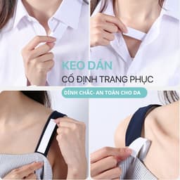 72 Miếng Dán Cố Định Quần Áo Giúp Giữ Form Áo Chống Lộ Không Để Lại Keo Vụn Trên Vải Lê Nọc 492 9