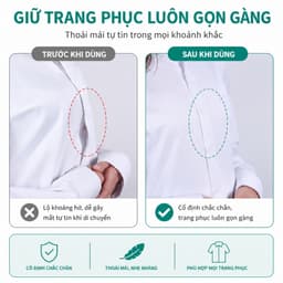 72 Miếng Dán Cố Định Quần Áo Giúp Giữ Form Áo Chống Lộ Không Để Lại Keo Vụn Trên Vải Lê Nọc 492 3