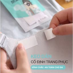 72 Miếng Dán Cố Định Quần Áo Giúp Giữ Form Áo Chống Lộ Không Để Lại Keo Vụn Trên Vải Lê Nọc 492 8