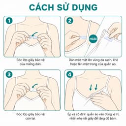 72 Miếng Dán Cố Định Quần Áo Giúp Giữ Form Áo Chống Lộ Không Để Lại Keo Vụn Trên Vải Lê Nọc 492 4