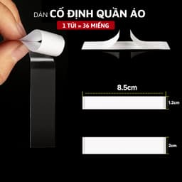 72 Miếng Dán Cố Định Quần Áo Giúp Giữ Form Áo Chống Lộ Không Để Lại Keo Vụn Trên Vải Lê Nọc 492 7