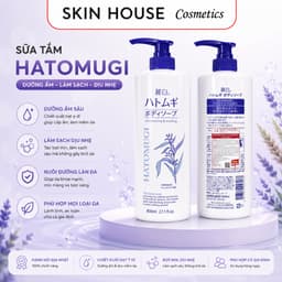 Sữa Tắm Hatomugi Nhật Bản 800ml Chiết Xuất Hạt Ý Dĩ Dưỡng Ẩm Làm Sạch Da Mềm Mịn Cho Mọi Loại Da Skin House 1