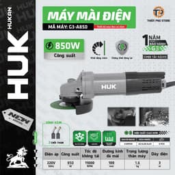 Máy Mài Điện (GEN 3) G3-A850| Công Suất 850W, Mài Cắt Đa Năng 100mm - Trục Chính 10M| Khởi Động Mềm, Chống Khởi Động Lại 1