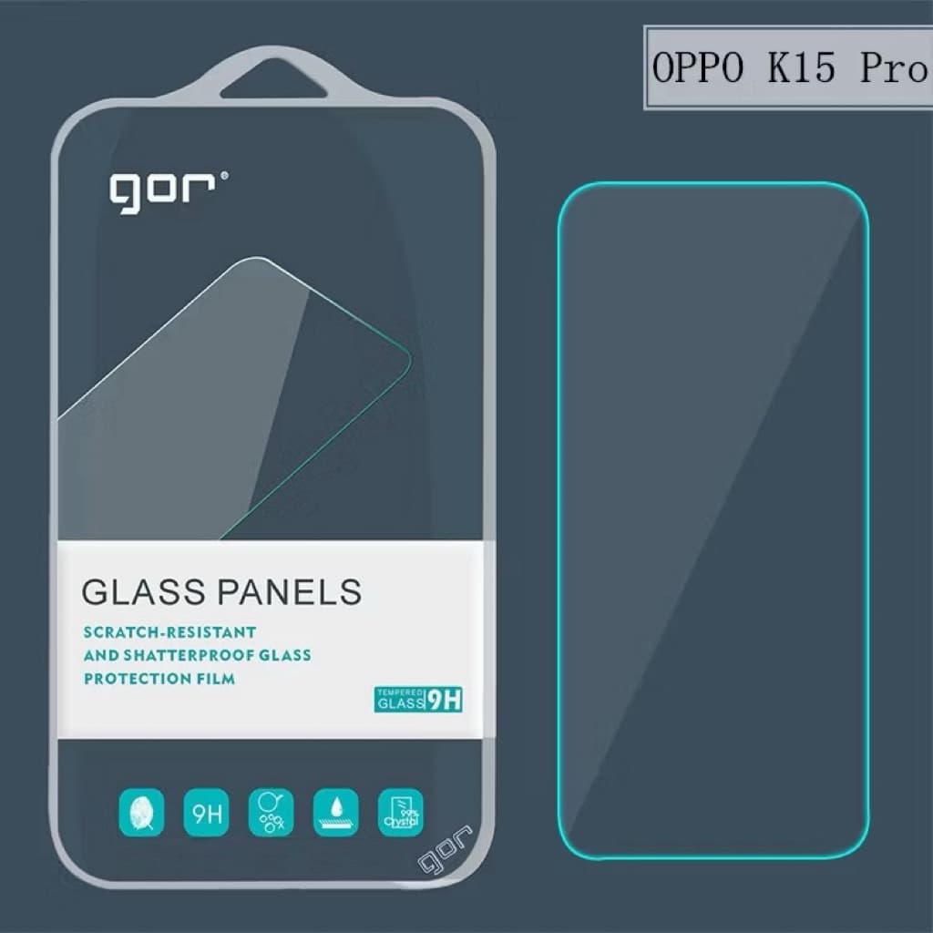 Bộ 2 kính cường lực GOR Oppo K15 Pro , K15 Pro Plus trong suốt, siêu mượt Hãng GOR