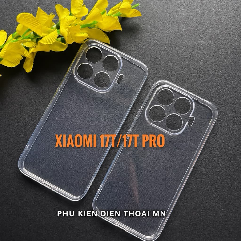 Ốp lưng Xiaomi 17T , 17T Pro dẻo trong Suốt Bảo Vệ Camera