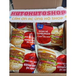 Bánh Mì Hamburger Bò Ướp Tiêu Đen Pippi Tràng An 88g – Thơm Ngon, Tiện Lợi, Ăn Liền | hutohutoshop 6