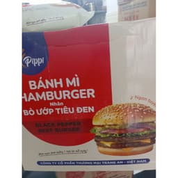 Bánh Mì Hamburger Bò Ướp Tiêu Đen Pippi Tràng An 88g – Thơm Ngon, Tiện Lợi, Ăn Liền | hutohutoshop 2