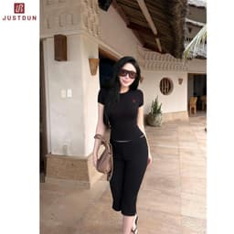[MỞ BÁN] Áo Thun Ôm Body Cổ Tròn Bản Mới Thêu Logo JUSTDUN Chất Thun Cotton Mềm Mịn, Thoáng Mát P5 5