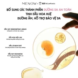 MENOW x MENGLAN PANDA Phấn phủ nén gấu trúc khổng lồ kiềm dầu giữ tone vượt trội 21g(Bao gồm và bông phấn) 4