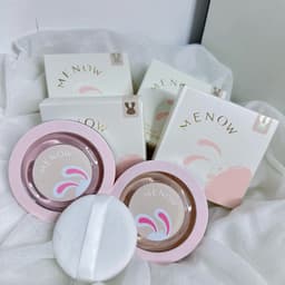 MENOW RABBIT Phấn Phủ Nén Kiềm Dầu Chống Nước, Che Phủ Hoàn Hảo 8.5gr 5