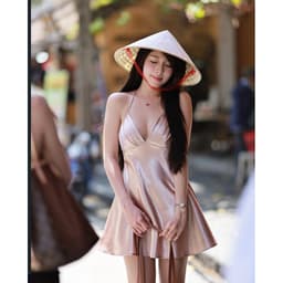 ( BIGSIZE ) VN133 Váy lụa yếm “ XẾP LY “ sang chảnh sexy hotgirl by CarrotShop 2