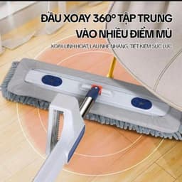 Cây Lau Nhà Tự Vắt 45CM - Chổi Lau Nhà Bông Lau San Hô Sợi Siêu Thấm Hút 4