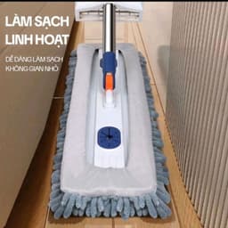 Cây Lau Nhà Tự Vắt 45CM - Chổi Lau Nhà Bông Lau San Hô Sợi Siêu Thấm Hút 3
