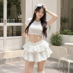 Váy kiểu nữ dáng bí 2 tầng siêu tôn dáng lưng thun cực đẹpCB277 - Fashion73 9