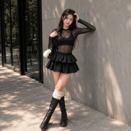 Váy kiểu nữ dáng bí 2 tầng siêu tôn dáng lưng thun cực đẹpCB277 - Fashion73 6