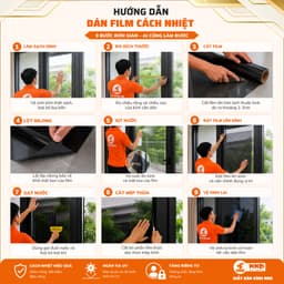 Phim cách nhiệt cửa kính, Film dán chống nắng cửa kính, cửa sổ giúp giảm nắng, chống nhìn trộm 8
