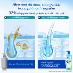 [KOL] Combo Dầu Gội Kiềm Dầu/ Giảm Ngứa 72 GIỜ Và Xịt Dưỡng 5 TRONG 1 HEAD & SHOULDERS Làm Sạch Gàu Vượt Trội 480g+50ml 6