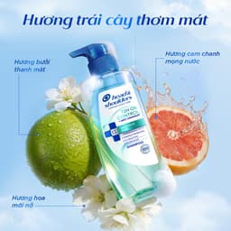 [KOL] Combo Dầu Gội Kiềm Dầu/ Giảm Ngứa 72 GIỜ Và Xịt Dưỡng 5 TRONG 1 HEAD & SHOULDERS Làm Sạch Gàu Vượt Trội 480g+50ml 7
