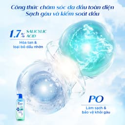 [KOL] Combo Dầu Gội Kiềm Dầu/ Giảm Ngứa 72 GIỜ Và Xịt Dưỡng 5 TRONG 1 HEAD & SHOULDERS Làm Sạch Gàu Vượt Trội 300g+50ml 2
