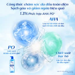 [KOL] Combo Dầu Gội Kiềm Dầu/ Giảm Ngứa 72 GIỜ Và Xịt Dưỡng 5 TRONG 1 HEAD & SHOULDERS Làm Sạch Gàu Vượt Trội 300g+50ml 3