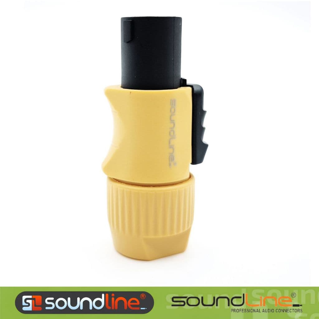 Giắc loa sân khấu, jack loa neutric speakon vàng hãng Soundline
