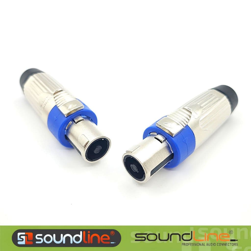 Giắc loa sân khấu, jack loa neutric speakon bọc sắt hãng Soundline ( Giá 1c )