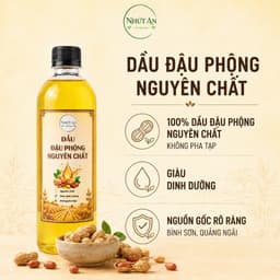 Combo Bếp Việt Nhứt An Dầu Đậu Phộng 500ml và Tiêu Đen Nguyên Hạt 250g, Gia Vị Nấu Ăn Dùng Chiên Xào Ướp Nấu - Nhứt An 8