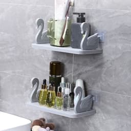 Kệ Dán Tường Thiên Nga và Kệ Dán Tường đựng đồ Tiện Lợi Hình Người Cute. LMS 7