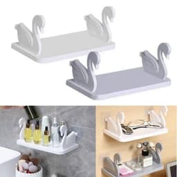 Kệ Dán Tường Thiên Nga và Kệ Dán Tường đựng đồ Tiện Lợi Hình Người Cute. LMS 1