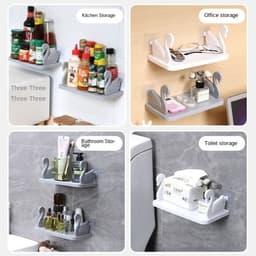 Kệ Dán Tường Thiên Nga và Kệ Dán Tường đựng đồ Tiện Lợi Hình Người Cute. LMS 3