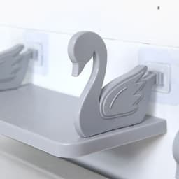Kệ Dán Tường Thiên Nga và Kệ Dán Tường đựng đồ Tiện Lợi Hình Người Cute. LMS 6