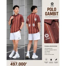 ÁO THỂ THAO JOGARBOLA PICKLEBALL POLO GAMBIT/AXIS , chất lượng cao cho người yêu thể thao. 5