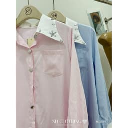 <Đầm Bầu Quynhanhhouse> (NH CLOTHING)Váy suông váy kẻ cổ đá M11894 sm 3