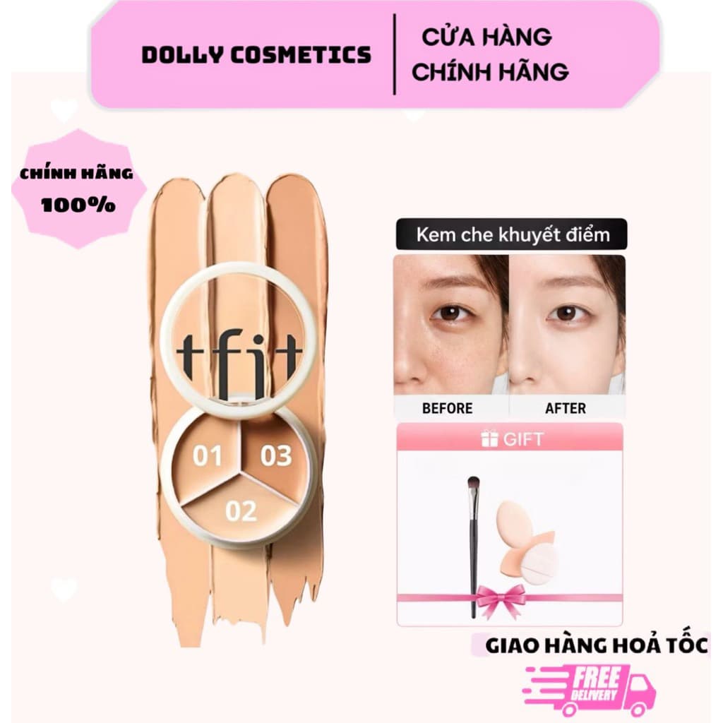 [Hoả tốc]Che khuyết điểm TFIT ,che khuyết điểm triệt sắc Cover Up Pro 15g