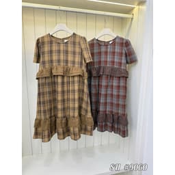 <Đầm Bầu Quynhanhhouse> Váy suông váy kẻ chất siêu mát sm 2