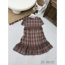 <Đầm Bầu Quynhanhhouse> Váy suông váy kẻ chất siêu mát sm 7