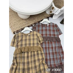 <Đầm Bầu Quynhanhhouse> Váy suông váy kẻ chất siêu mát sm 8