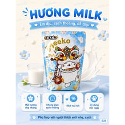Cát Tofu Meeko 8L 2.3kg Cho Mèo | Mix Đất Sét, Vón Nhanh, Thấm Hút & Khử Mùi 4